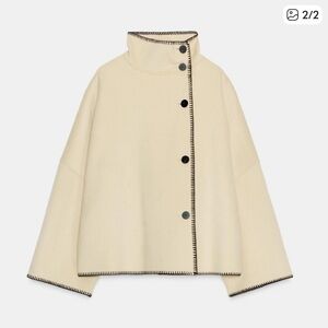 Zara Wool Coat ZW Collection, Size Medium